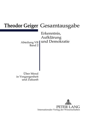 cover image of Über Moral in Vergangenheit und Zukunft